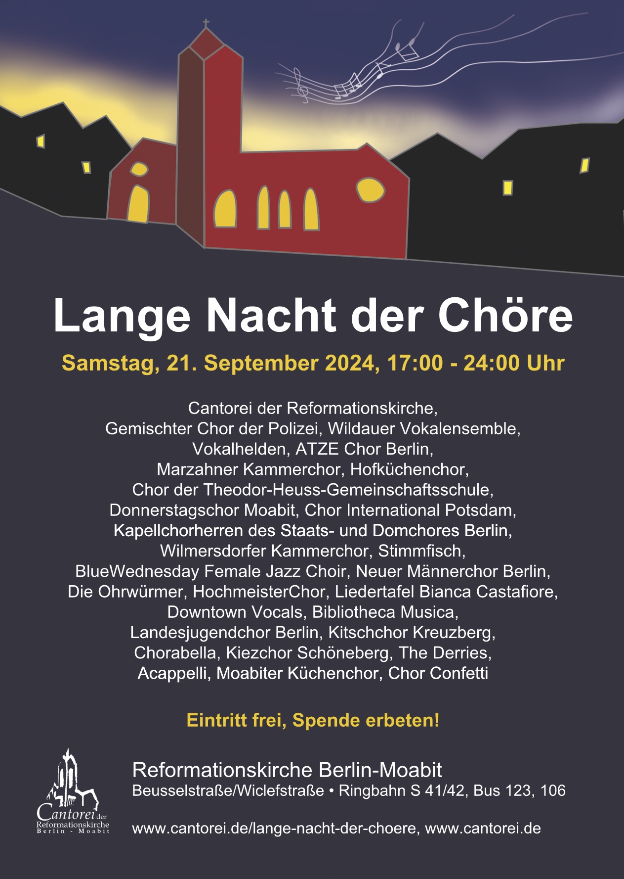 Flyer Lange Nacht der Chöre